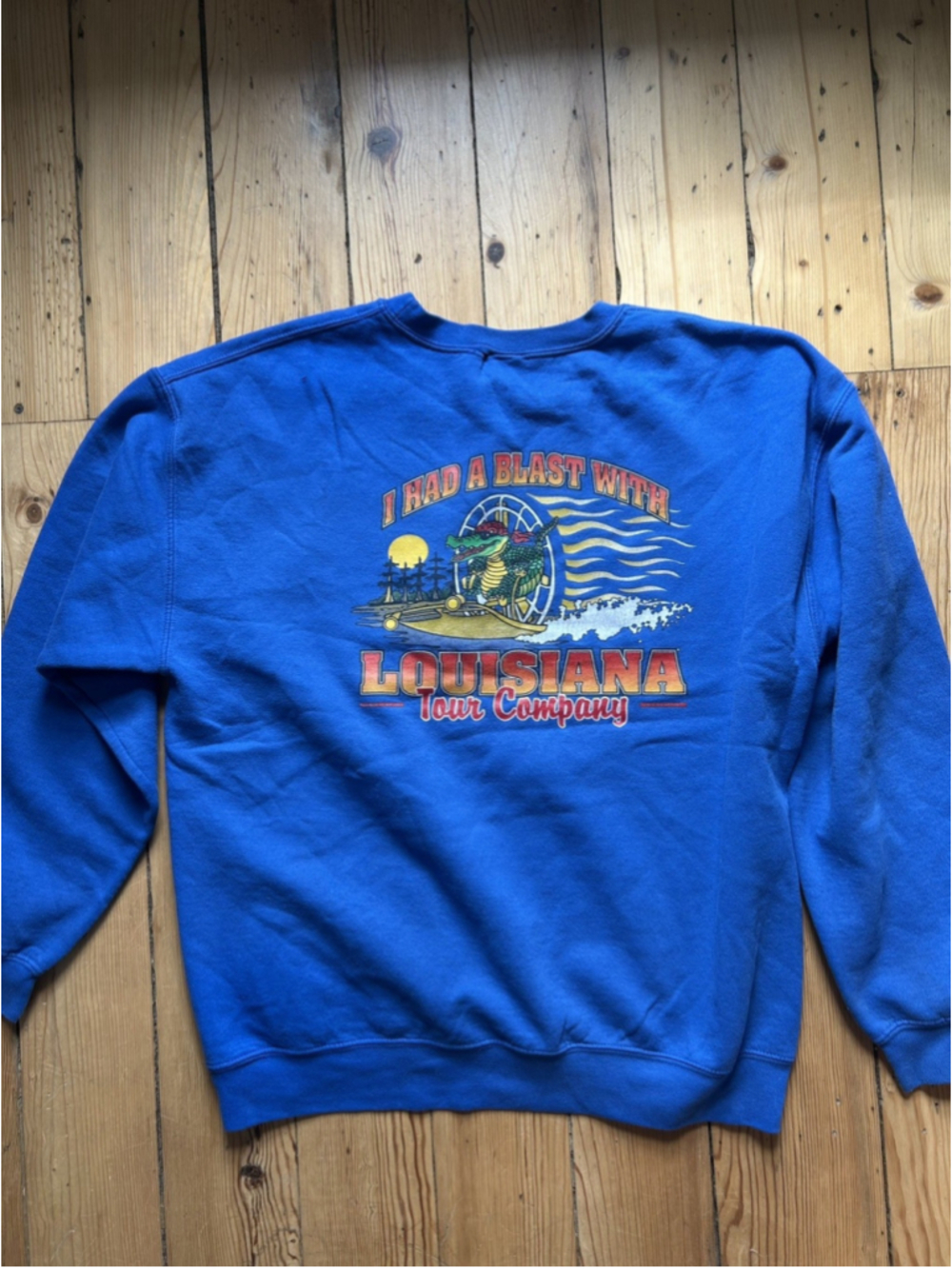 Vintage Louisiana Tour Sweatshirt Mens Large Louisiana Made In USA 90s Gator